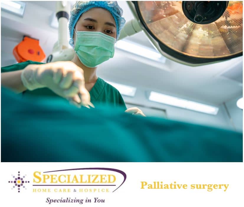 What is palliative surgery?